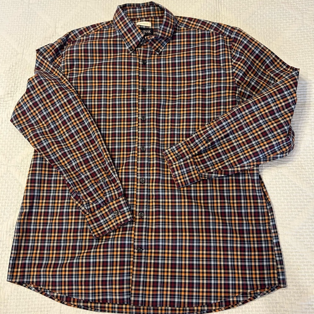 Men's Plaid Button-Down Shirt